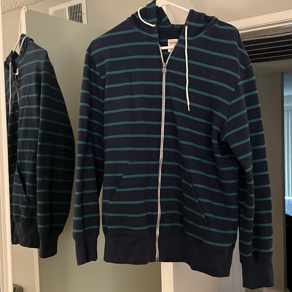 Blue and green men’s hoodie